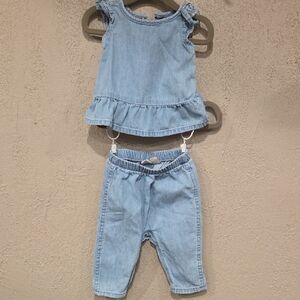 GAP Light Blue Kids Denim Set